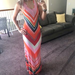 Felicity & Coco Striped Maxi Dress